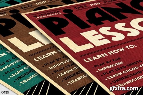 Piano Lessons Flyer Template