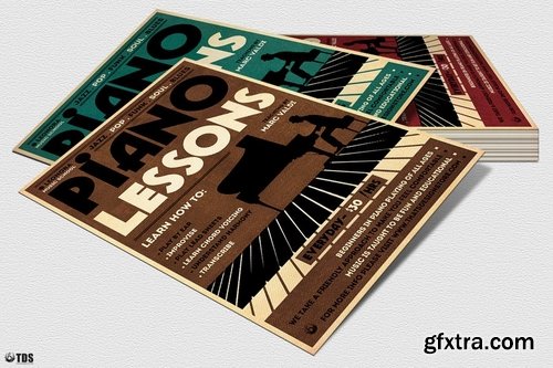 Piano Lessons Flyer Template