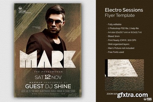 Electro Sessions Flyer Template