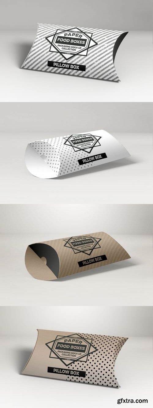 Pillow Box Packaging Mock Up