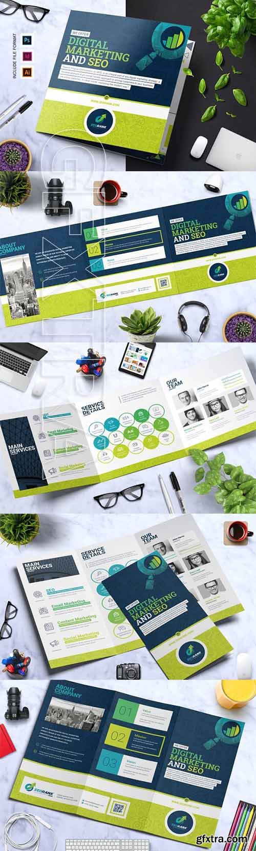 CreativeMarket - SEO & Digital Marketing Brochure 2156018