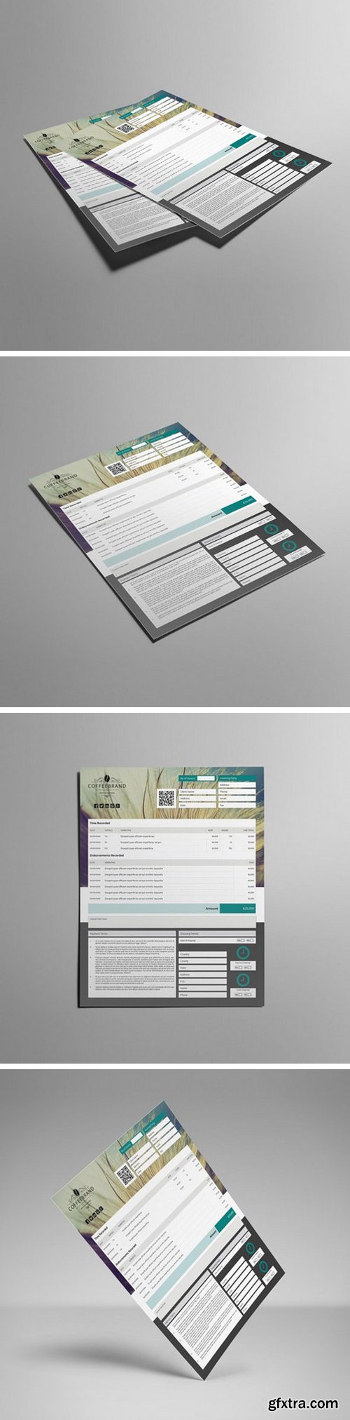 KeBoto - Invoice Template US Letter 4 Biz 000145