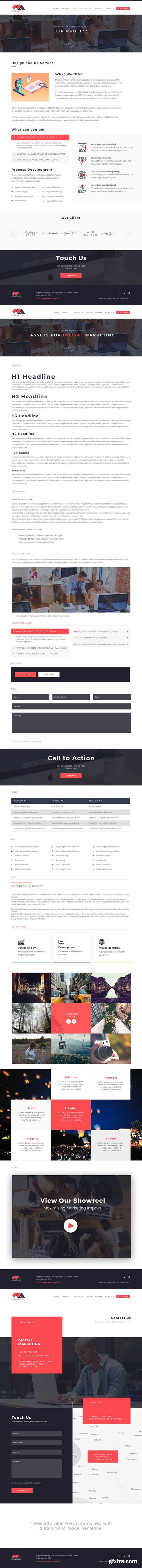 CM - Digital Marketing Website PSD 2301094