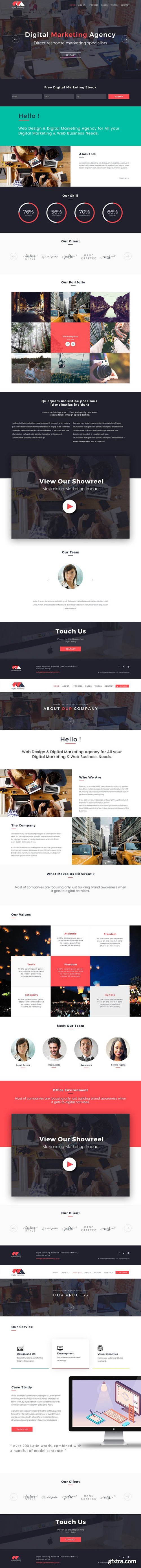 CM - Digital Marketing Website PSD 2301094