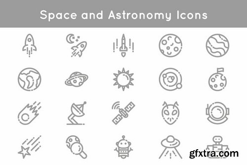 Space and Astronomy Icons