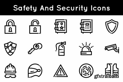 Safety And Security Icons