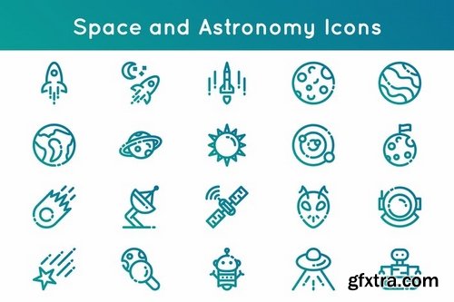 Space and Astronomy Icons