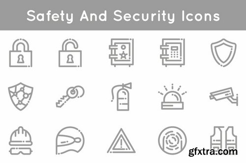 Safety And Security Icons