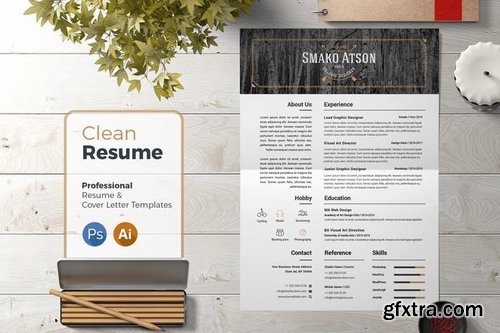 Resume Template Retro 01