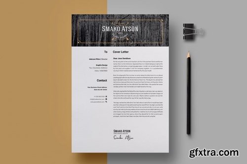 Resume Template Retro 01