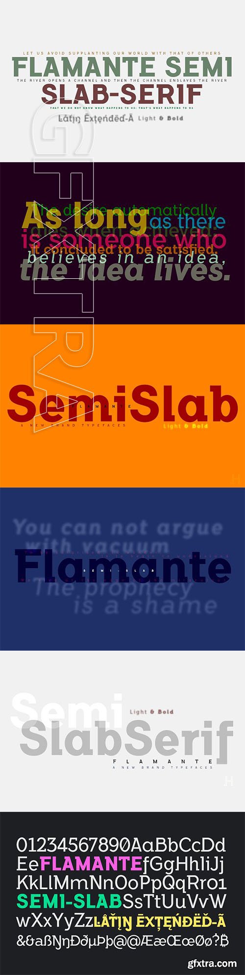 CreativeMarket - Flamante SemiSlab Light & Bold 2289055