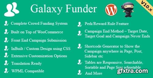 CodeCanyon - Galaxy Funder v10.0 - WooCommerce Crowdfunding System - 7360954