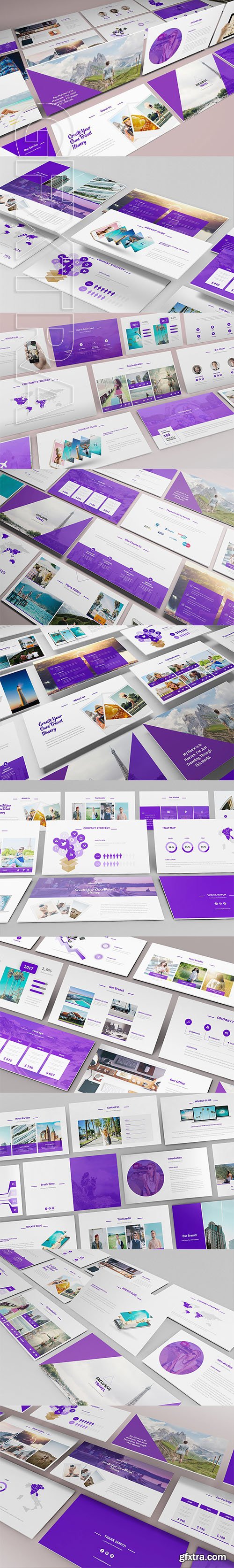 CreativeMarket - Travel Agency Powerpoint Template 2288707