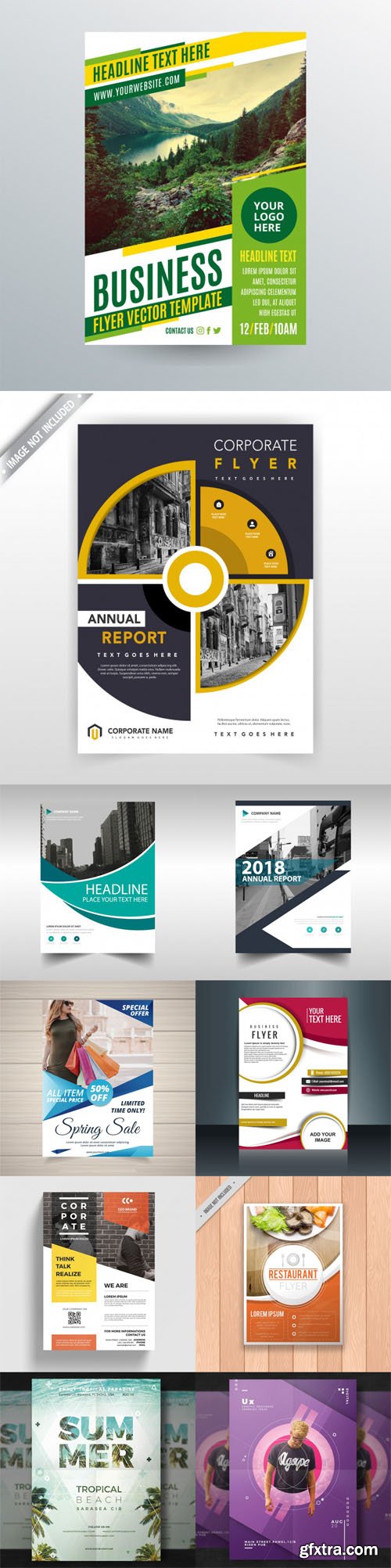 10 Modern Flyers & Brochures Templates in [AI/EPS/PSD]