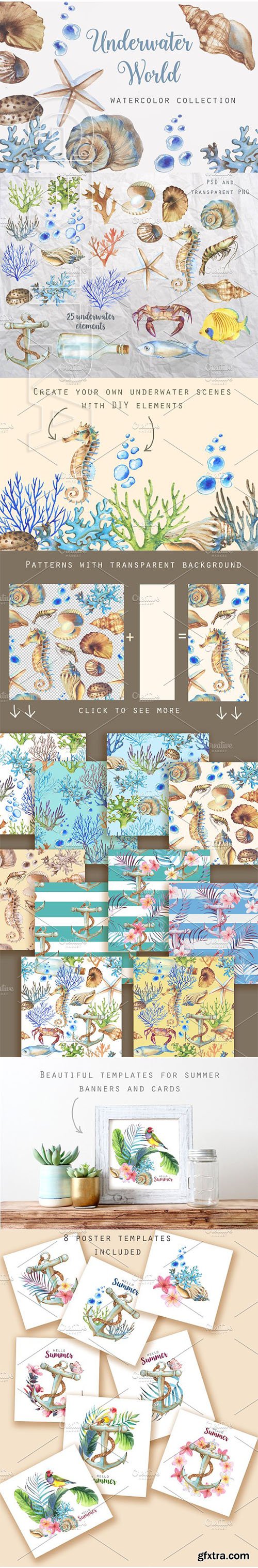 CreativeMarket - Underwater Collection 2313391