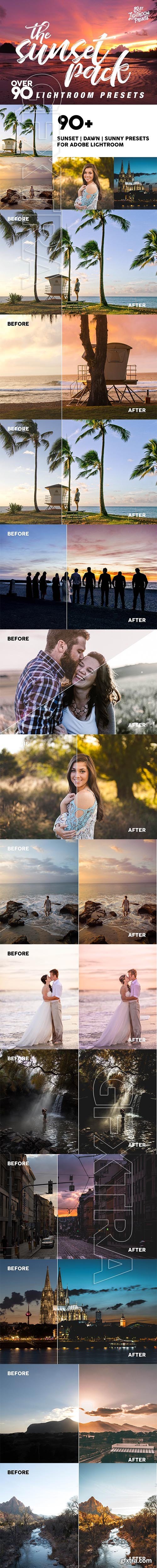 CreativeMarket - Over 90 Sunset Lightroom presets 2335644