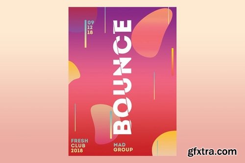 Bounce Party Flyer Poster