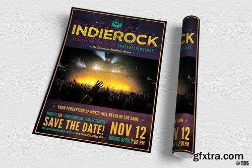 Indie Rock Flyer Template