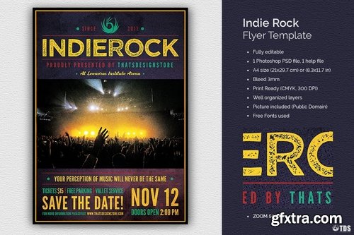 Indie Rock Flyer Template