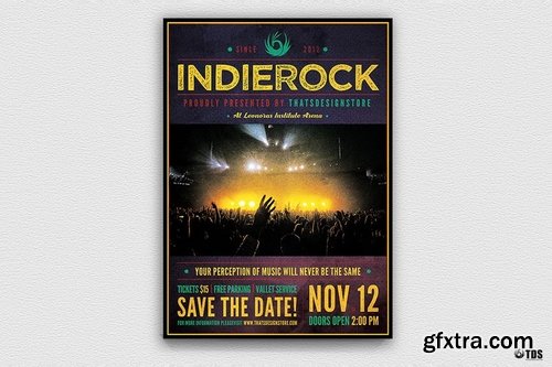 Indie Rock Flyer Template