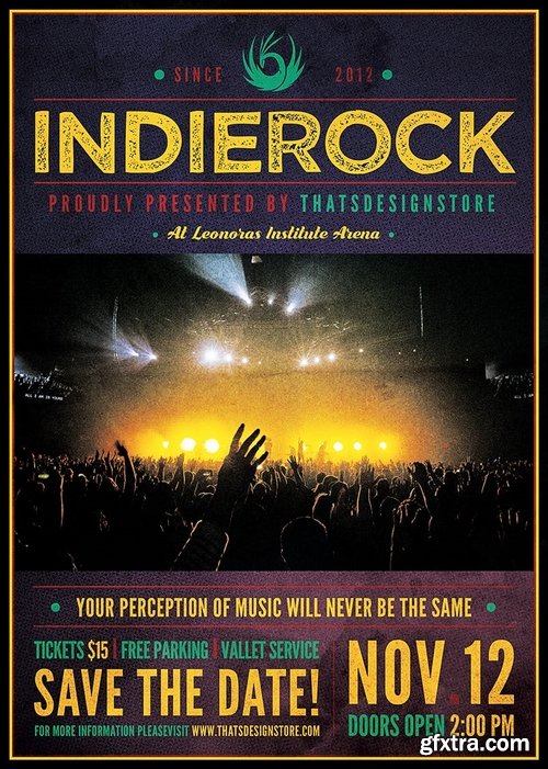 Indie Rock Flyer Template