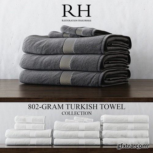 RH 802 GRAM TURKISH 3D TOWEL COLLECTION