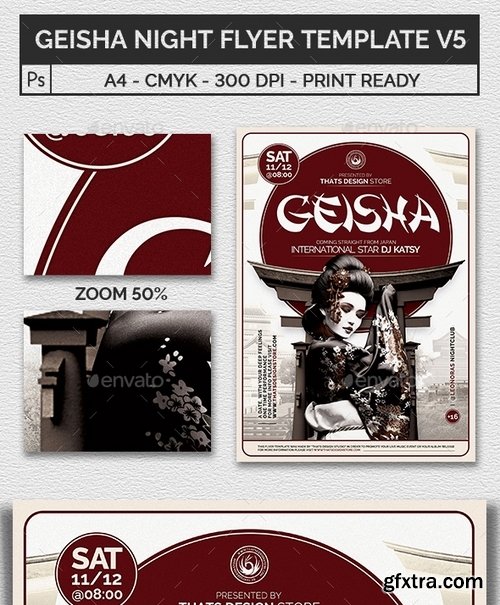 GraphicRiver - Geisha Night Flyer Template V5 16606064