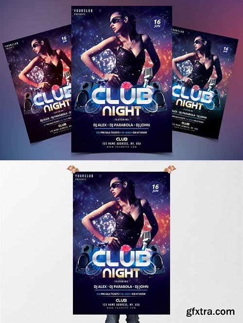 CreativeMarket - Club DJ - PSD Flyer Template 2335923