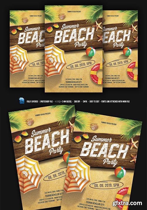 CreativeMarket - Summer Beach Party 2334347