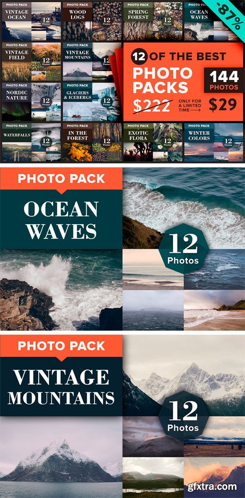 CM - 12 Photo Packs - 144 Nature Photos 871470