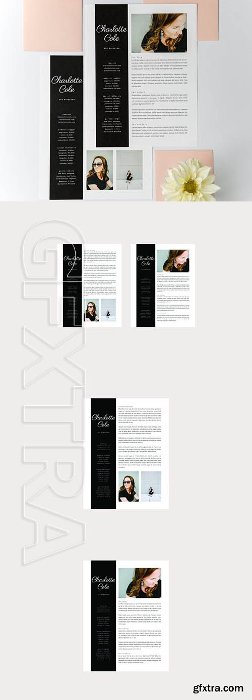 CreativeMarket - Charlotte Media Kit + Resume 2336040