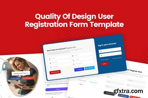 Quality Of Design User Registration Form Template