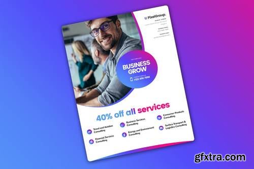 Business Flyer Template For Freelancing Companies