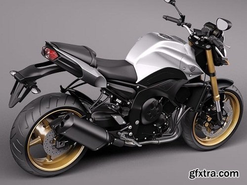 Yamaha FZ8 Fazer 2011 3d Model