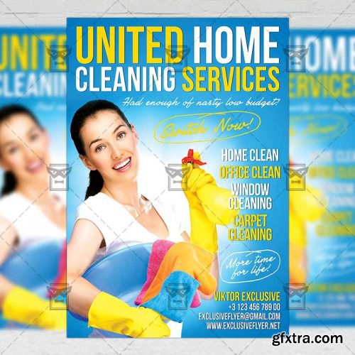 House Cleaning Service – Business A5 Flyer Template