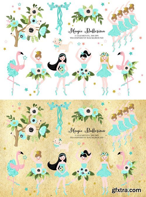 CM - Magic Ballerina Dancer Clip art 2301268