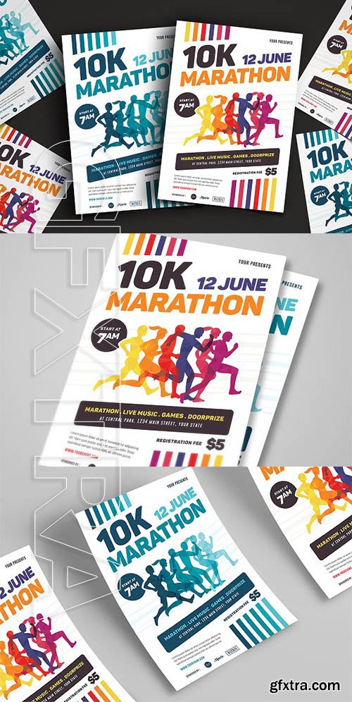 CreativeMarket - Marathon Event Flyer Template 2336422