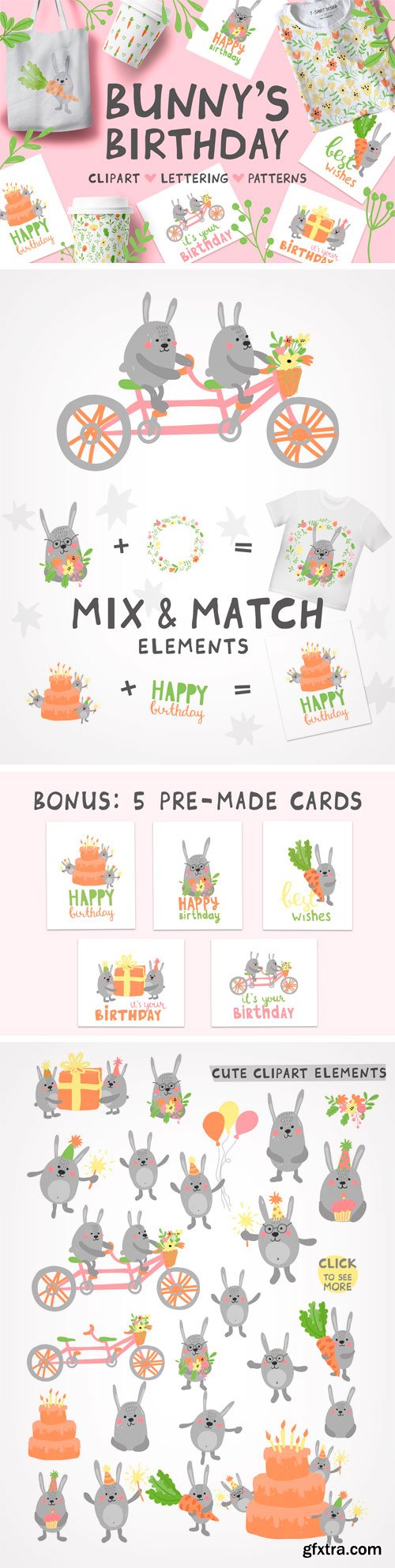 CM - Bunny\'s Birthday Clip Art 2261299