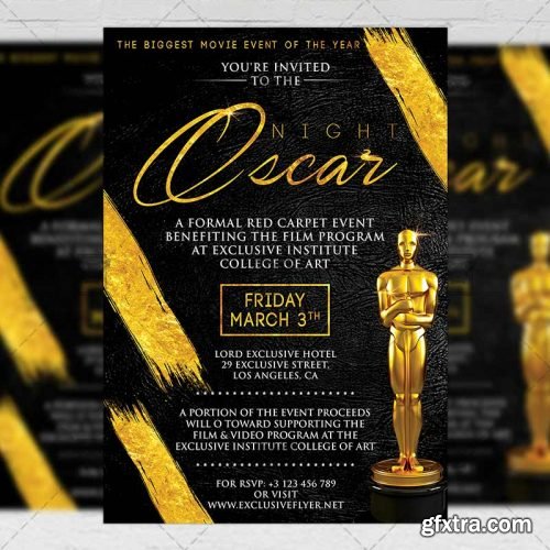 Oscar Night – Club A5 Flyer Template