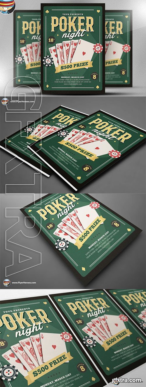 CreativeMarket - Poker Night Flyer Template 2318025