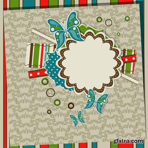 Gift card invitation card flyer background is cover 25 EPS