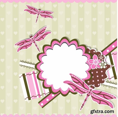 Gift card invitation card flyer background is cover 25 EPS