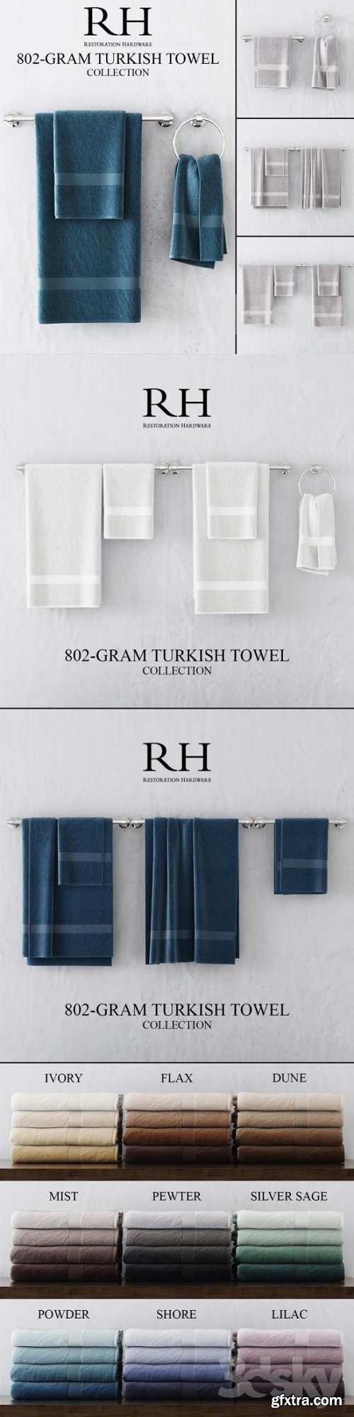 RH 802-GRAM TURKISH TOWEL COLLECTION