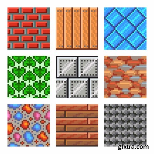 Pixel icon sign vector web design element picture 25 EPS