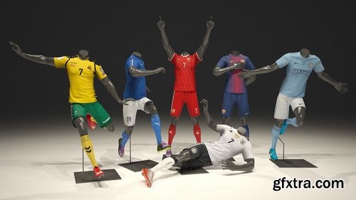 CM - Male mannequin Nike Football pack 3D 2319647