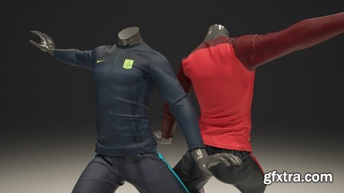 CM - Male mannequin Nike Football pack 3D 2319647