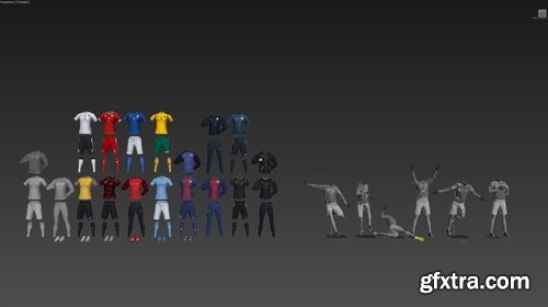 CM - Male mannequin Nike Football pack 3D 2319647