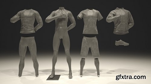 CM - Male mannequin Nike Football pack 3D 2319647