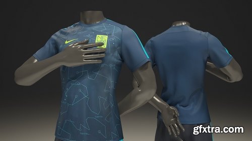 CM - Male mannequin Nike Football pack 3D 2319647