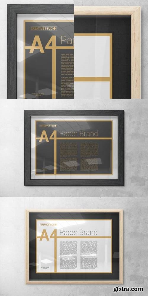 Wooden Glass Frame Mockups